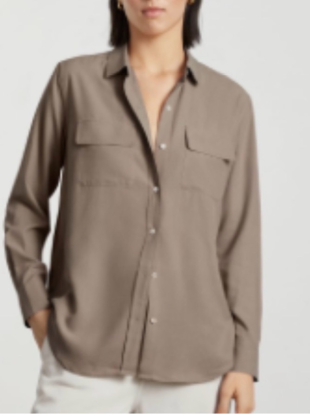 Washable Silk Utility Shirt